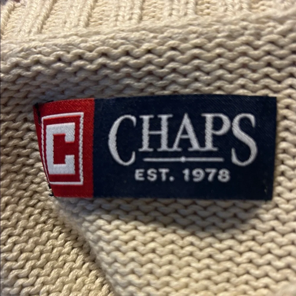 Chaps Men's Light Gray Crewneck Sweater